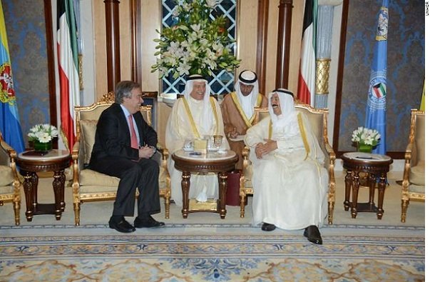 António Guterres -Sheikh Sabah Al-Ahmed Al-Jaber Al-Sabah