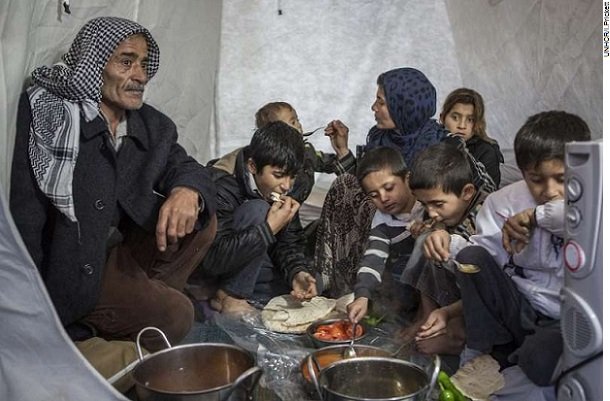 A Syrian refugee family from Raqqa finds safety in Suruc refugee camp in southern Turkey.